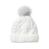 Kids Fleece Lined Pom Hat