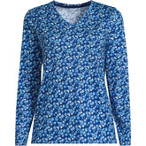 Petite Supima Cotton Long Sleeve V-Neck T-Shirt