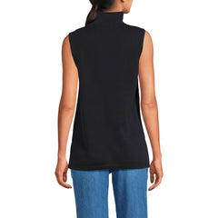 Women's Fine Gauge Sleeveless Mock Sweater