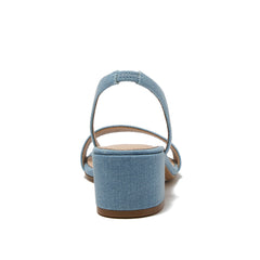 Women's Essential Denim Block Heel Sandals