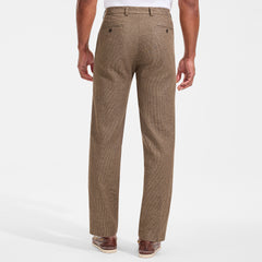 Men's Classic Fit Linen Blend Polished Trouser