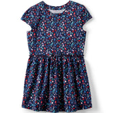 Girls Short Sleeve Gathered Waist Tunic Top