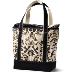 Medium Print 5 Pocket Zip Top Canvas Tote Bag