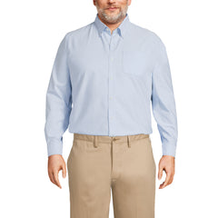 School Uniform Men's Big and Tall Long Sleeve Buttondown Oxford Shirt