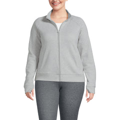 Women's Plus Size Serious Sweats Full Zip Mock Neck Sweatshirt