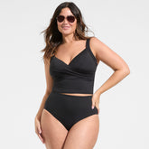 Women's Plus Size Cheeky High Waisted Bikini Bottoms