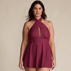 Women's Plus Size SlenderSuit Multi Way Swim Dress One Piece Swimsuit