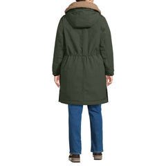 Women's Plus Size Squall Waterproof Sherpa Lined Hood Parka