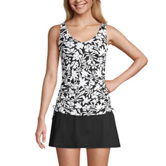 Women's Chlorine Resistant Adjustable Underwire Tankini Swimsuit Top