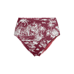 Women's Plus Size Cheeky High Waisted Bikini Bottoms