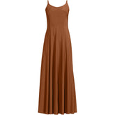 Women's Petite Silky Knit Godet Maxi Dress
