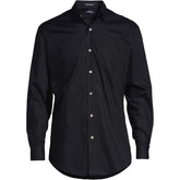 Men's Big Long Sleeve Straight Collar Broadcloth Dress Shirt