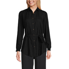 Women's Rayon Tie Waist Shirt