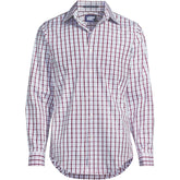School Uniform Men's Tailored Fit Straight Collar Patterned Broadcloth Shirt