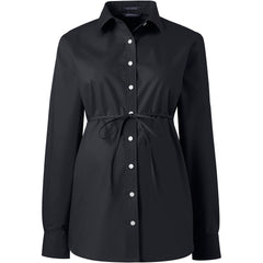 School Uniform Women's Long Sleeve Maternity Adjustable Stretch Shirt