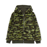 Kids Reversible Sherpa Fleece Hoodie