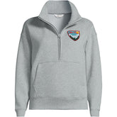 Women's Plus Size Relaxed Serious Sweats Long Sleeve 1/2 Zip Sweatshirt