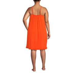 Women's Plus Size Cooling Knee Length Slip Nightgown