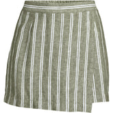 Women's Plus Size Linen Above the Knee Skort