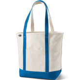Large 5 Pocket Open Top Long Handle Canvas Tote Bag