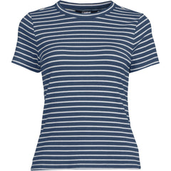 Women's Drapey Rib Fitted Short Sleeve T-Shirt
