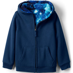 Kids Reversible Sherpa Fleece Hoodie