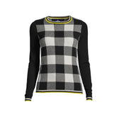 Women's Petite Cashmere Crew Neck Sweater Tee - Jacquard