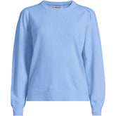 Women's Cashmere Puff Sleeve Crew Neck Sweater