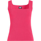 Women's Square Neck Tank Sweater - Set Top