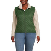 Women's Plus Size Quilted Sweater Hybrid Barn Jacket