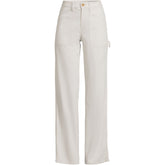 Women's Petite Herringbone Chino High Rise Utility Pants