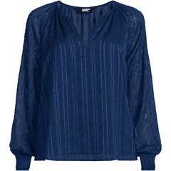 Women's Clip Dot Chiffon Blouse