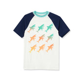 Boys Husky Sunshade UPF 50 Chlorine Resistant Short Sleeve Crew Neck Rash Guard