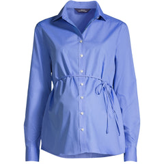 School Uniform Women's Long Sleeve Maternity Adjustable Stretch Shirt