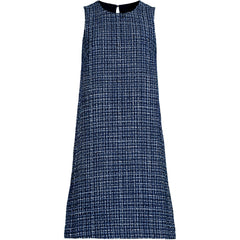 Women's Washable Tweed Sleeveless Above the Knee Dress