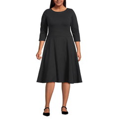 Women's Plus Size Starfish 3/4 Sleeve Dress