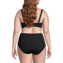 Women's Plus Size DDD-Cup Chlorine Resistant Twist Underwire Bikini Swimsuit Top
