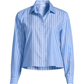 Women's No Iron Boxy Cropped Shirt