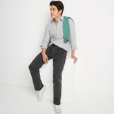 Men's Stretch Traditional Fit Jean Washed Black