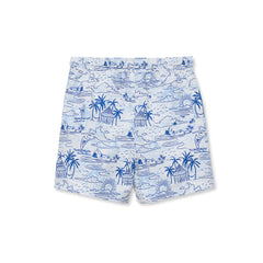 Boys Husky Chlorine Resistant 5" Swim Trunks with Mesh Liner