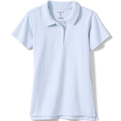 Girls Short Sleeve Feminine Fit Interlock Polo Shirt