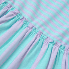 Girls Plus Short Sleeve Gathered Waist Tunic Top