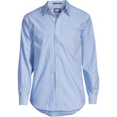Men's Big and Tall Pattern No Iron Supima Pinpoint Straight Collar