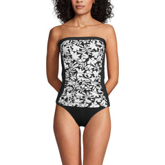 Women's D-Cup Bandeau Tankini Swimsuit Top