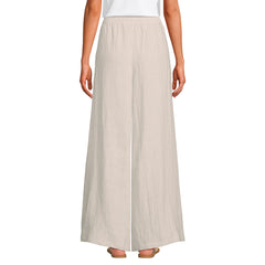 Women's Tall Linen High Rise Palazzo Pants - Set Bottom