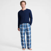 Men's Big Sherpa Fleece Lined Flannel Pajama Pants