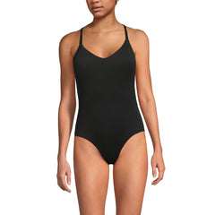 Women's Tugless QuickDry Strappy Back High Leg One Piece