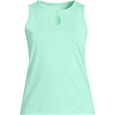 Women's Petite Supima Keyhole Tank
