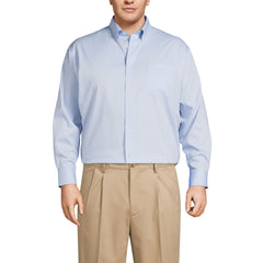 Men's Big & Tall Long Sleeve Buttondown No Iron Pinpoint Shirt
