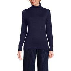 Women's Cotton Modal Long Sleeve Turtleneck Sweater